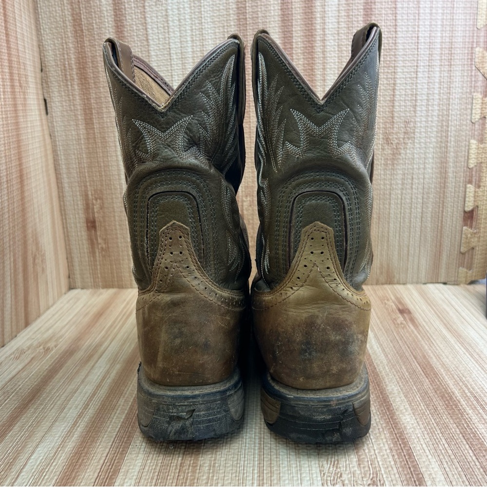 Ariat WorkHog Work Boots Mens 12EE Brown Cowboy Pull On Round Toe Ranch - Picture 4 of 9